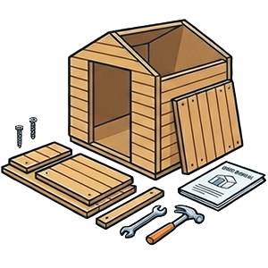 Ready-to-Assemble Shed Kit